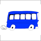 Blue bus