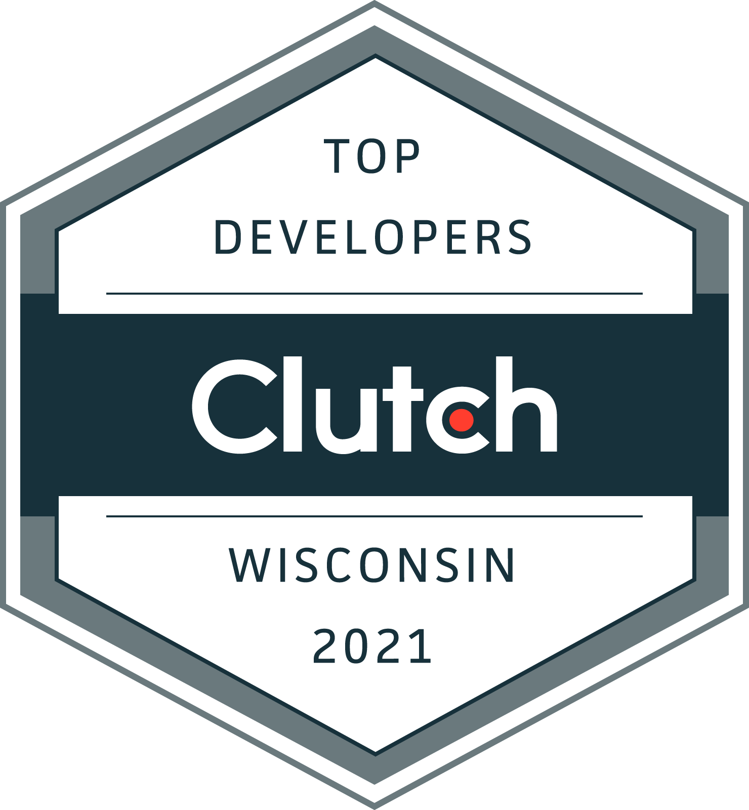 Clutch.co Top Developers 2021 Award Badge