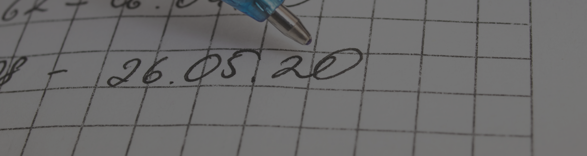 pencil writing a date
